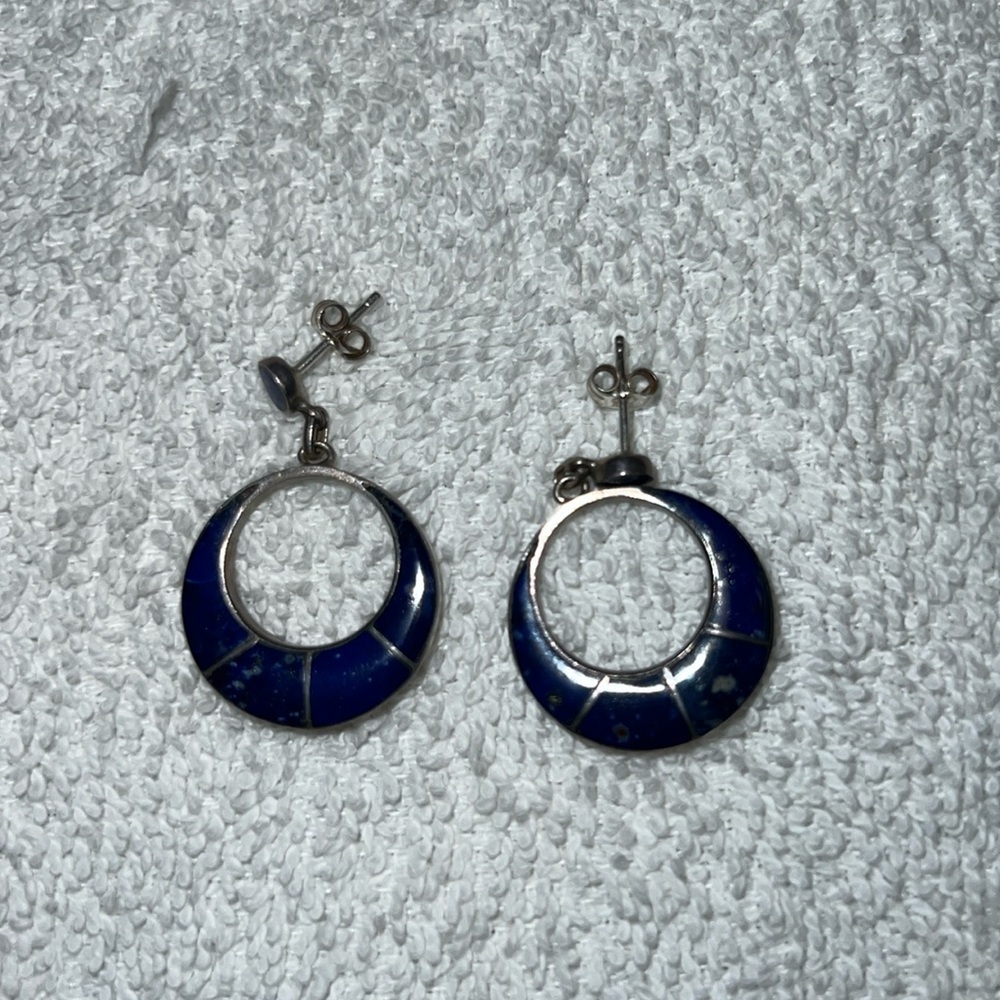 Lapis drop earrings